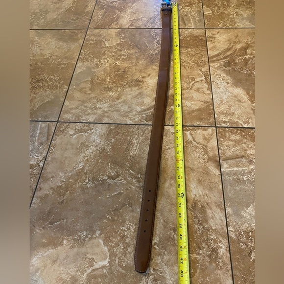 🆕 Columbia Men’s Logo Everyday Casual Dress Brown Belt Sz 36 leather lined NWT - Picture 8 of 10